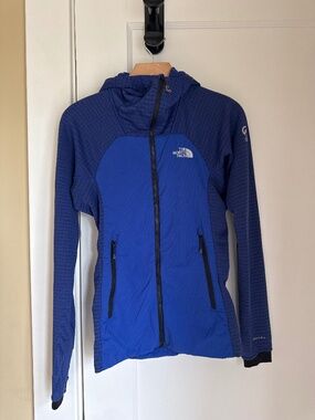 The North Face Summit Series Blue Zip Up Jacket Hood Ventrix